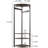 Semi-circular Corner Coat Rack Stand Hall Tree With 6 Hooks-583520669
