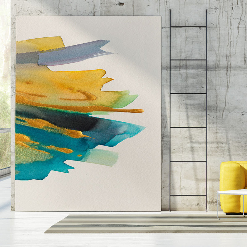 «Amber Gold Vertical II» par Lanie Loreth, reproduction d'art sur toile tendue