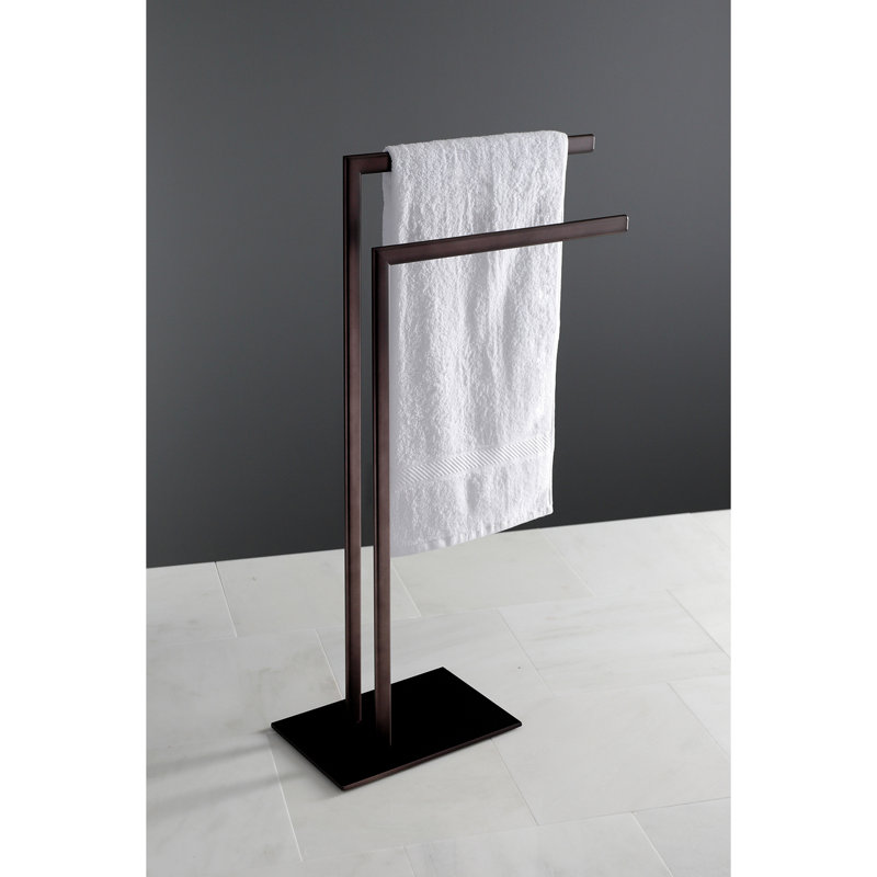 Kingston Brass Edenscape Freestanding Dual Towel Rack, Oil Rubbed Bronze