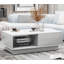 Aunah Pedestal Coffee Table with Storage-68871212