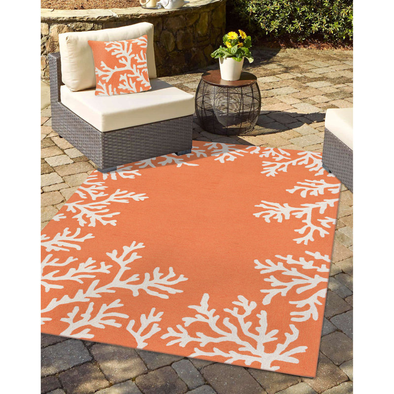 Outdoor Throw Pillow, Coral