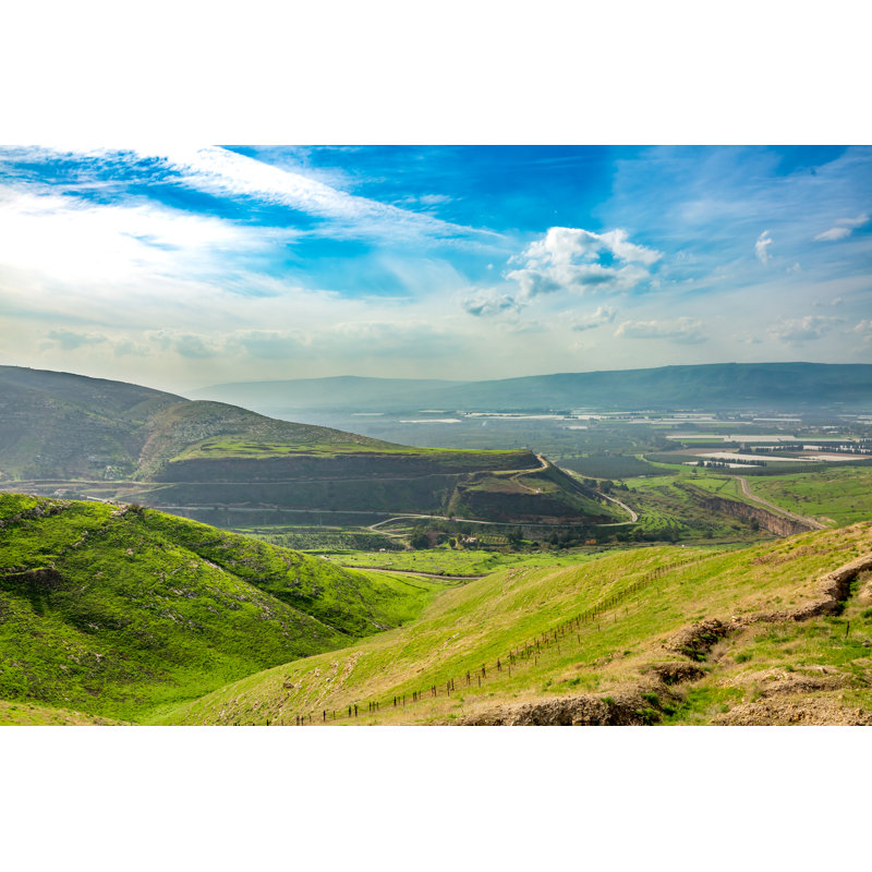 Golan Heights And View Of Galilee Mountains, Israel. - Wrapped Canvas Print, 30cm H x 46cm W x 3.8cm D