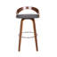 Swivel Upholstered Counter Stool with Solid Wood Frame-1639747519-1639747512