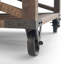 Table basse carrée industrielle en bois de manguier et en métal de 32 po avec plateau en bois épais et structure robuste Harding