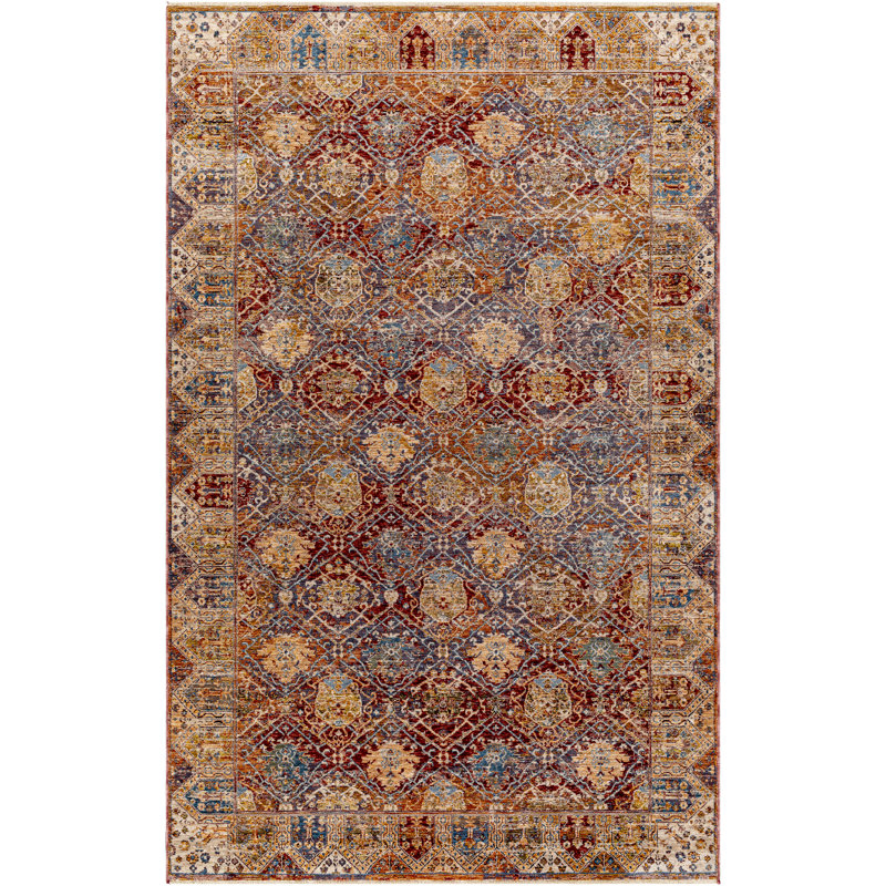 Tapis oriental rouille Lodean, Rectangle 9 pi x 13 pi
