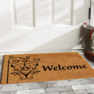 Tapis de porte extérieur anti-dérapant welcome Warrenton