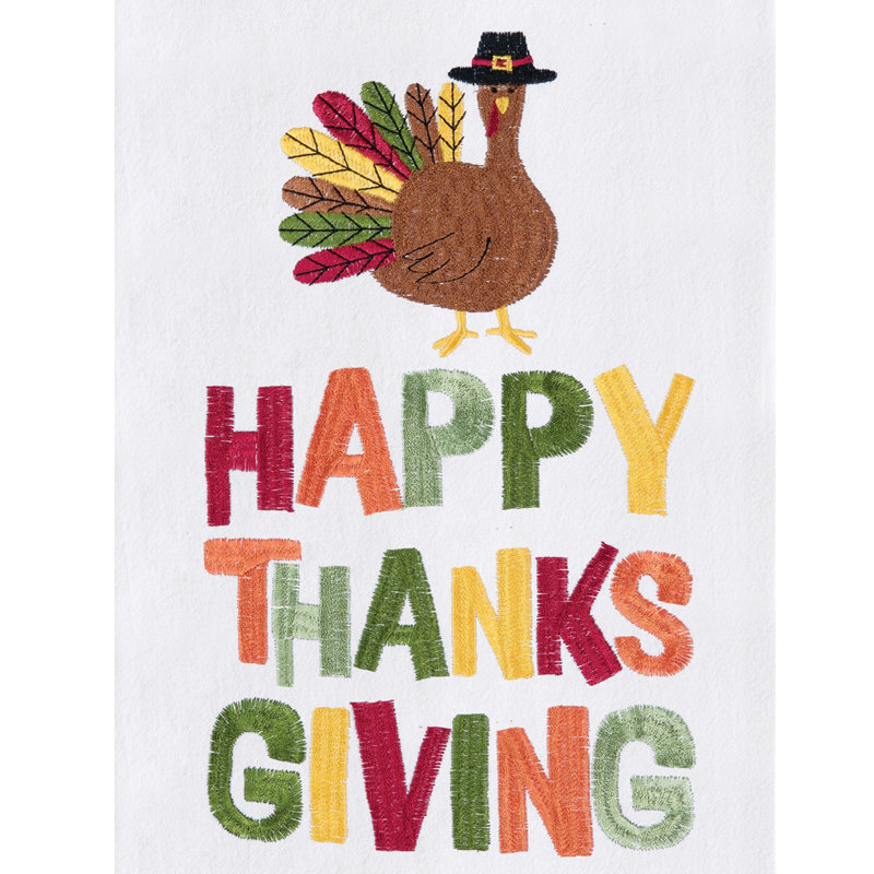 Torchon de cuisine «Happy Thanksgiving»