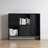 Fashionable black furniture bookcase