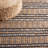 Zakai Natural Fiber Flat Weave Jute/Cotton Geometric Rug in Navy/Natural-1585351476