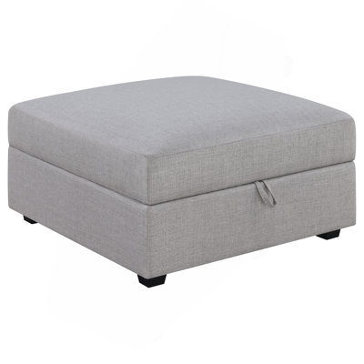 Square Upholstered Storage Ottoman（ONLY ONE OTTOMAN)