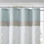 Rideau de douche simple 72 x 72 po à imprimé écume de mer et brodé Keller-45058943