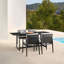 Chaise de patio avec coussin Gerri