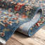 Tapis bleu / orange Daves-879373189