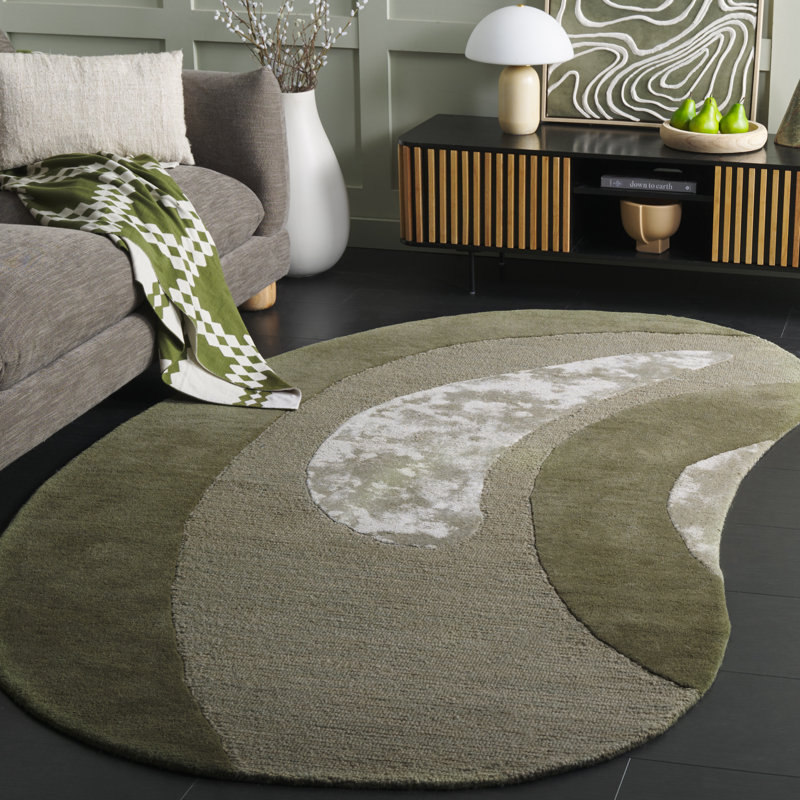 Novelty 150 Hand Tufted 80% Wool; 20% Viscose Abstract Rug, Novelty 5' x 8'