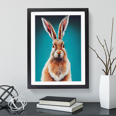 XC1022-2403X Hare Portrait No.2 - Wrapped Canvas Print