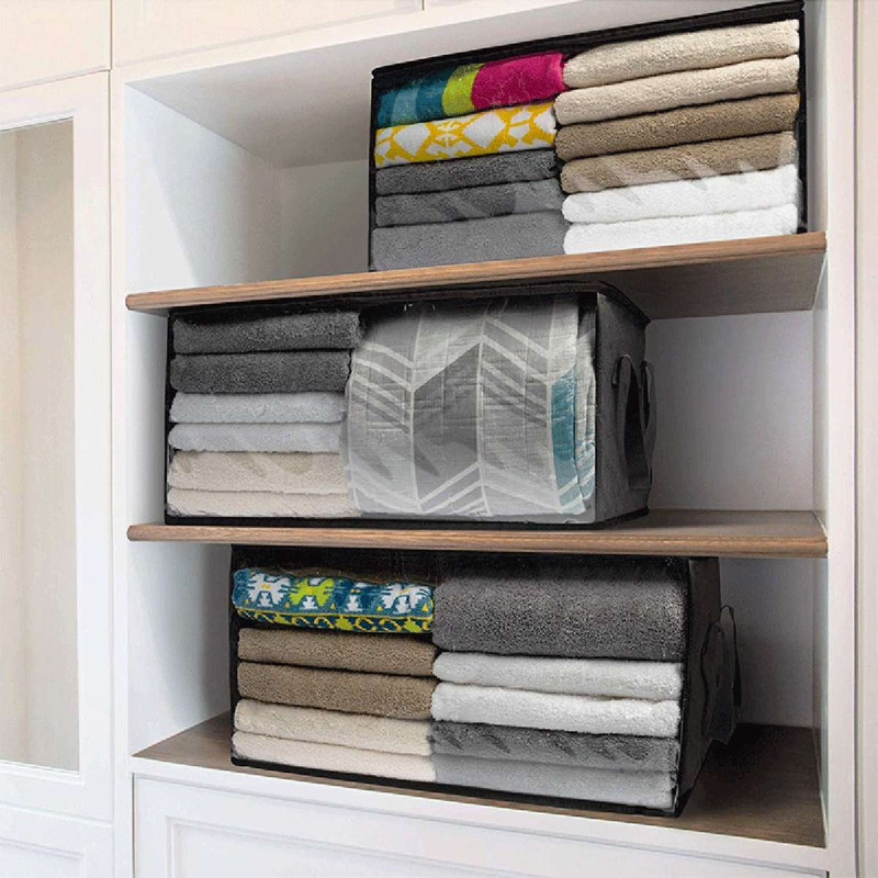 Ebern Designs Kokitus Fabric Storage Bag, Grey