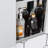 Exquisite Wall Mount Appearance Bathroom Cabinet with Shelf,Towel Rack with Mirror Sliding Door