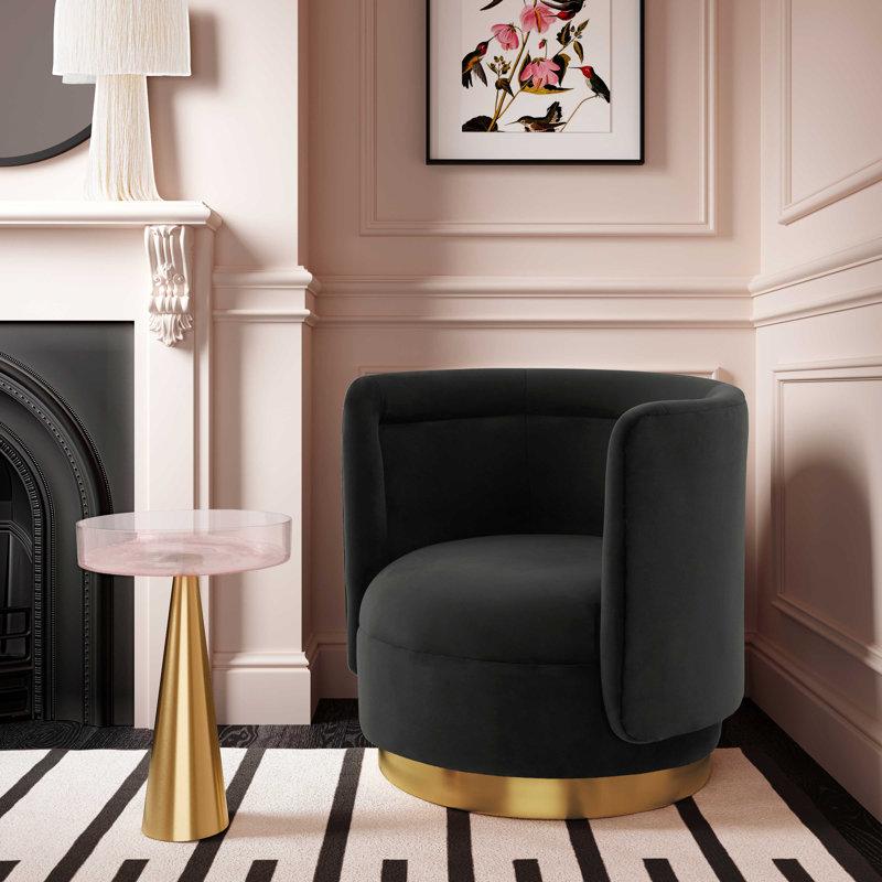 Velvet Barrel Chair