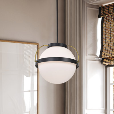 Luminaire suspendu sphère 1 lumière Whit