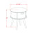 1 Pc beautiful Gordon modern nightstand with Drawer, 1-Pack, Clover Green Finish-357713954