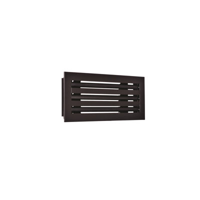 Diffuseur linéaire à fente 12 x 6 Flo Matrix - noir mat