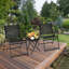 Ensemble bistro et chaises d'extérieur 3 pièces avec plateau en verre trempé Patiojoy