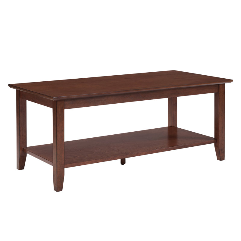 Winston American Heritage Rectangle Coffee Table with Shelf, Espresso