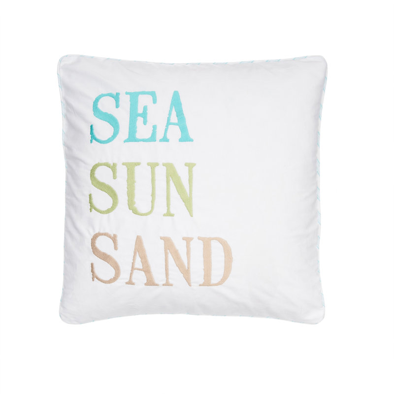 Biscayne Sea Sun Sand Pillow