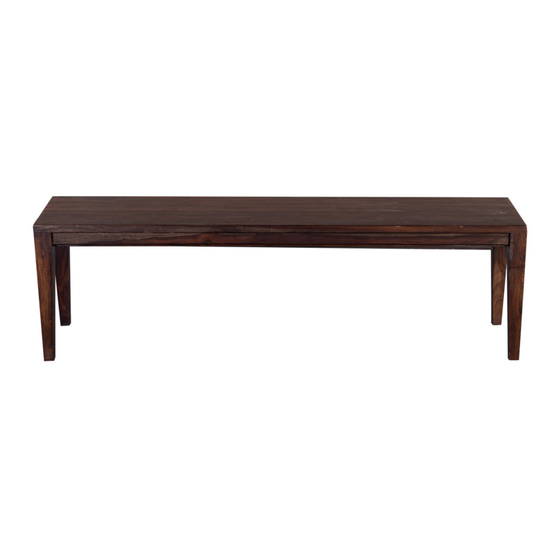 Banc en bois Rosemarie, Naturel foncé