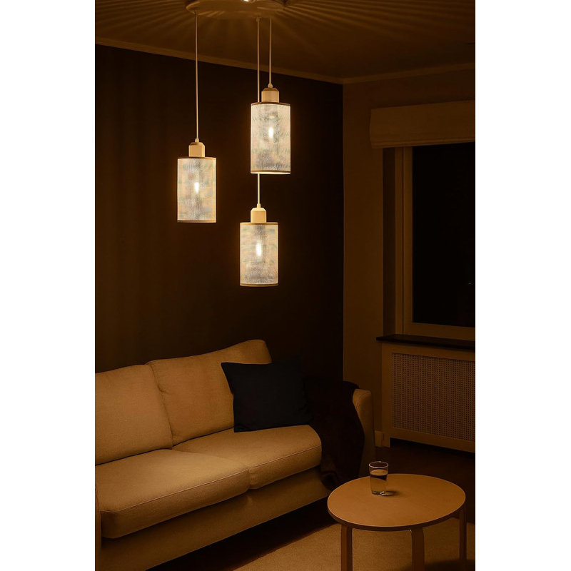 Antanasia 3 - Light Brushed Silver Pendant