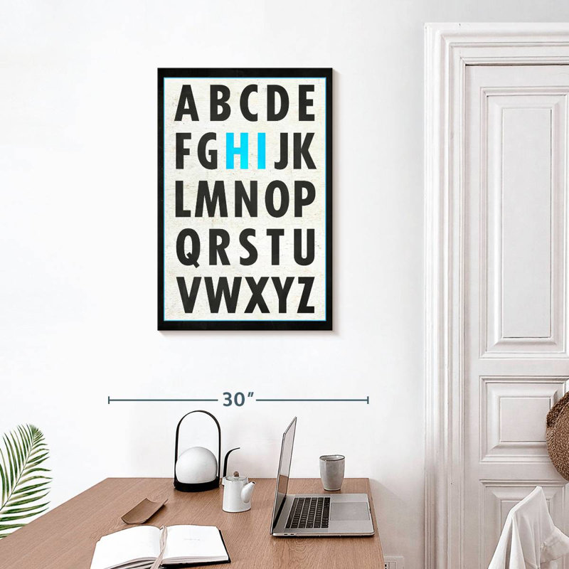 Hi Hi Alphabet, H 30 po x l 20 po