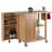 Kedwin Solid Wood Kitchen Cart