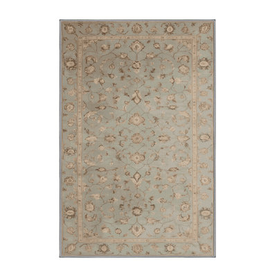 Machine Washable Tabriz Gray Area Rug