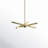 Reseda 6 - Light Dimmable Sputnik Modern Linear Chandelier-416872414