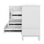Meuble-lavabo de 30 po avec lavabo simple, armoire de salle de bain moderne avec une porte et une tablette à fermeture douce et trois tiroirs-128646960