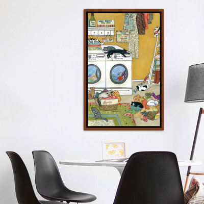 «Purrfectly Fluffed», reproduction sur toile flottante