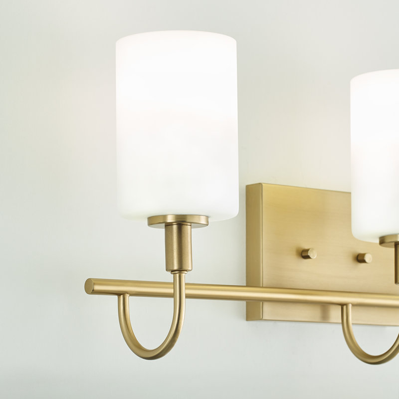 Rowley 3 - Light Dimmable Vanity Light, Satin Brass