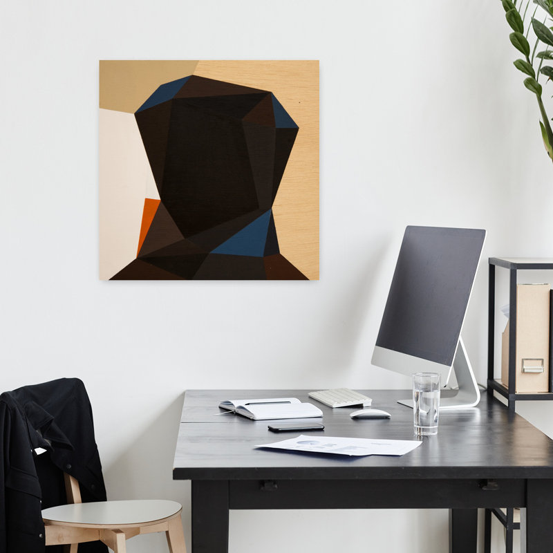 Art contemporain contemporain abstrait, H 18" x l 18"