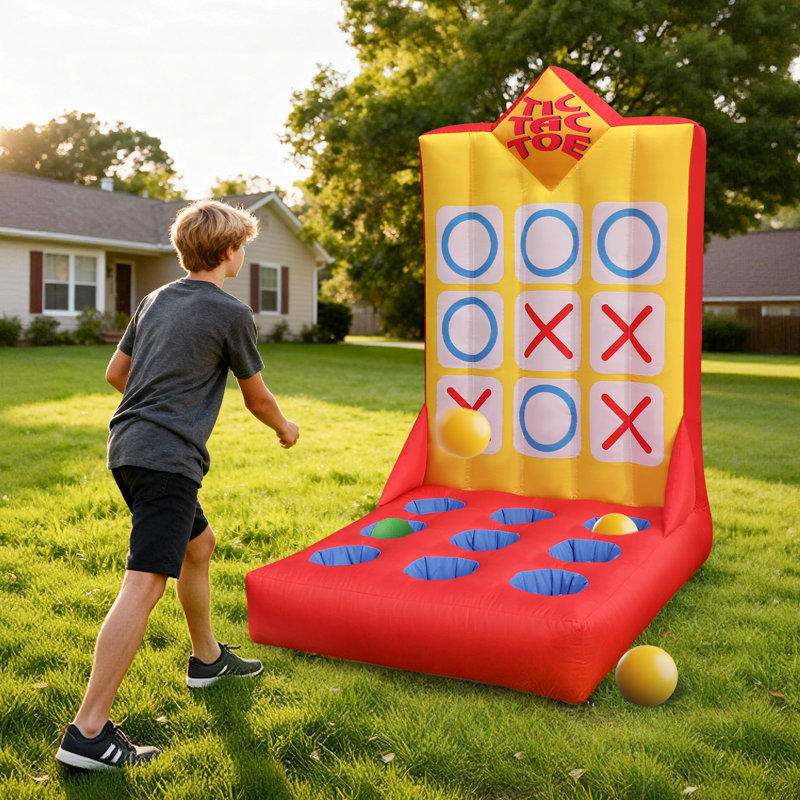 Jeu de carnaval gonflable 6,5 x 4 pi Wellcomer - Tic-Tac-Toe