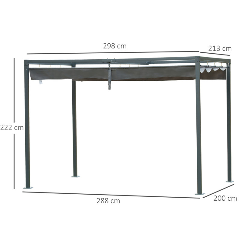 Paineville 2m x 3m Metal Party Tent