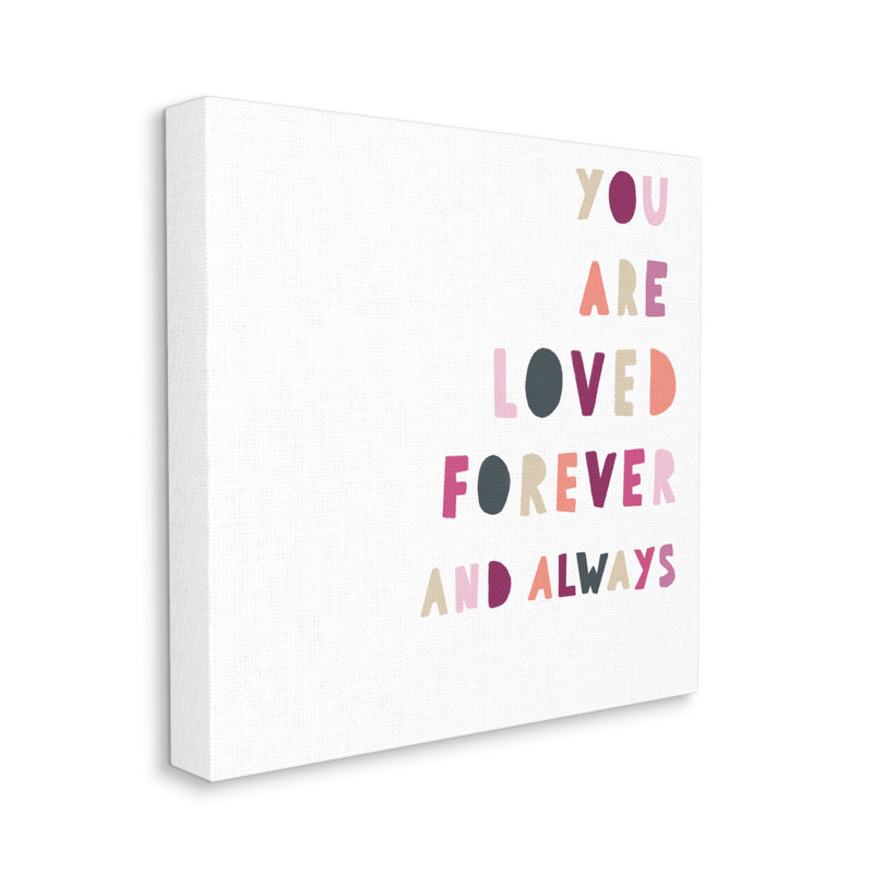 Art mural personnalisé You are Lived cmw-036, H 17 po x l 17 po, Toile tendue, Oui