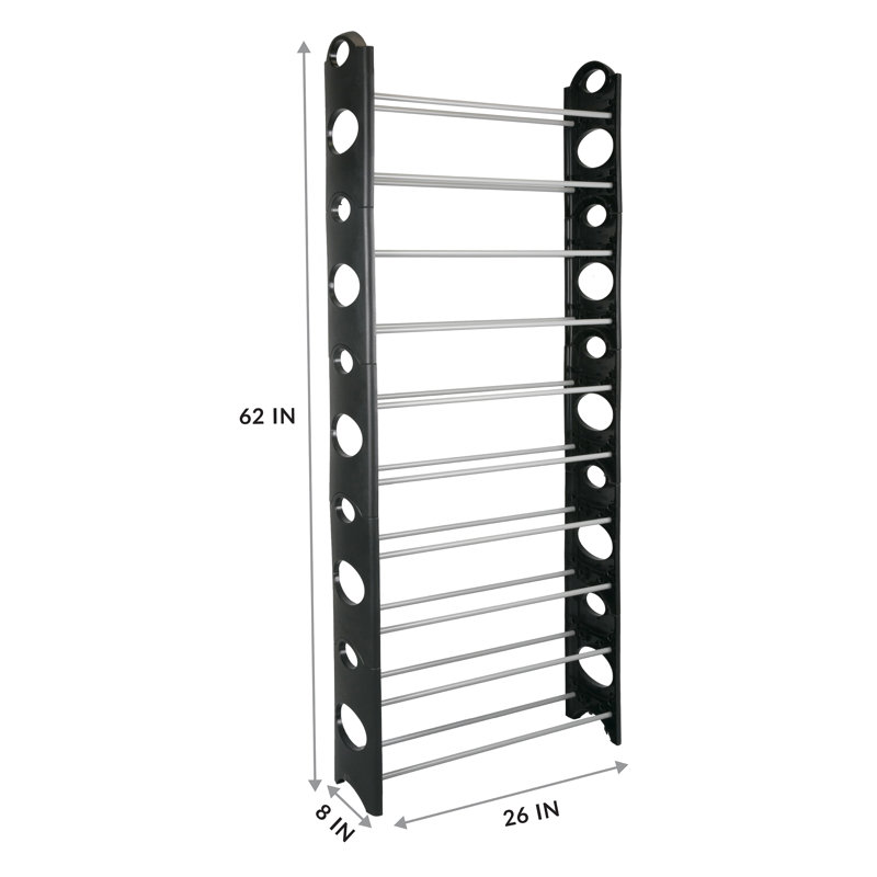 30 Pair Stackable Shoe Rack