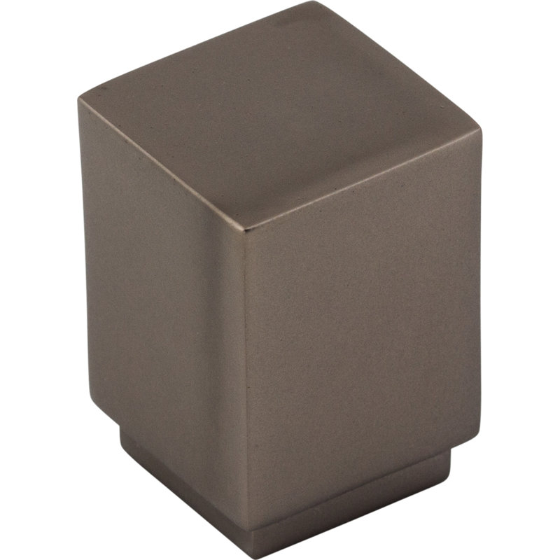 Linear 3/4" Length Square Knob, Ash Gray