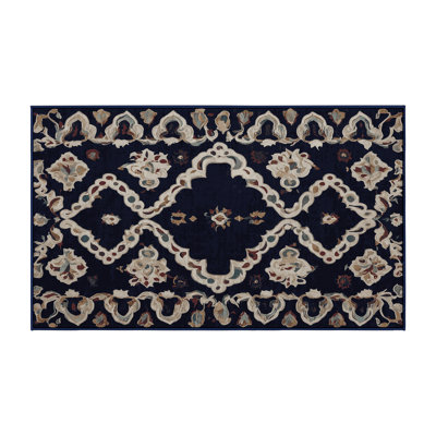 Machine Washable Purple Area Rug