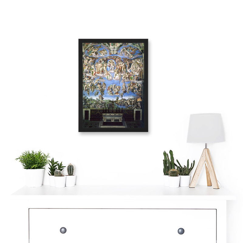 Michelangelo The Last Judgement 1541 - Single Picture Frame Painting
