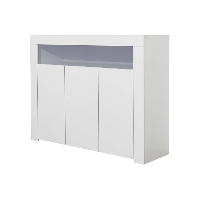 Buffet de rangement Deren, Blanc