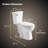 Los Flexi Extra Tall Toilet with Comfort Elongated Bowl, Ideal for Seniors & Tall Users-120276699-133136215
