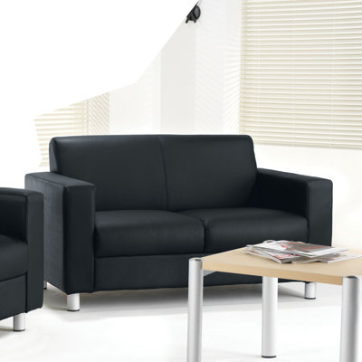 Richbell Leather 135cm Reception Sofa
