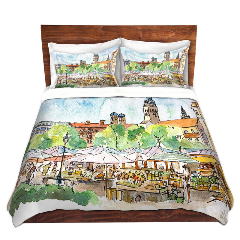 Ensemble de housse de couette munich, 1 housse simple + 1 taie standard