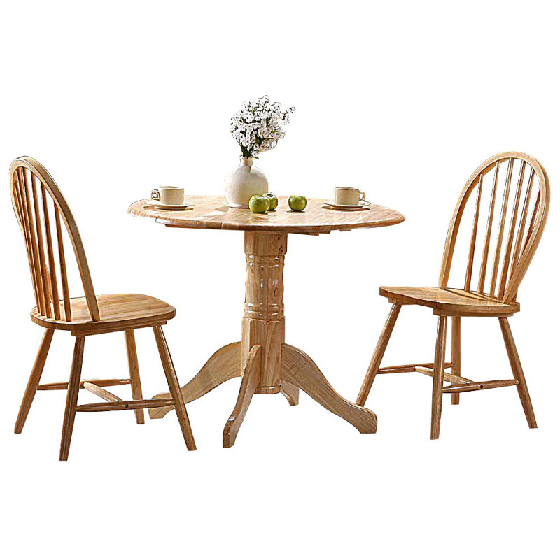 Capps 2 -Person Drop Leaf Solid Wood Dining Set
